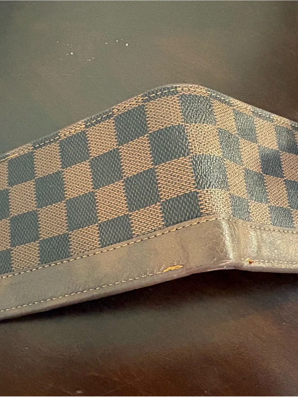 Classic Brown Check Bi-Fold Wallet - Men's Accessory never used